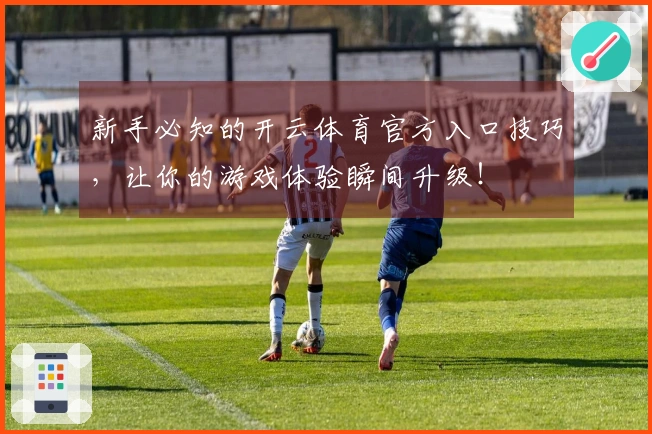 新手必知的开云体育官方入口技巧，让你的游戏体验瞬间升级！